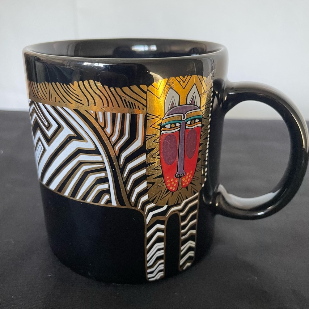 Laurel Burch Tiger Lion Cat Mug Made in Japan